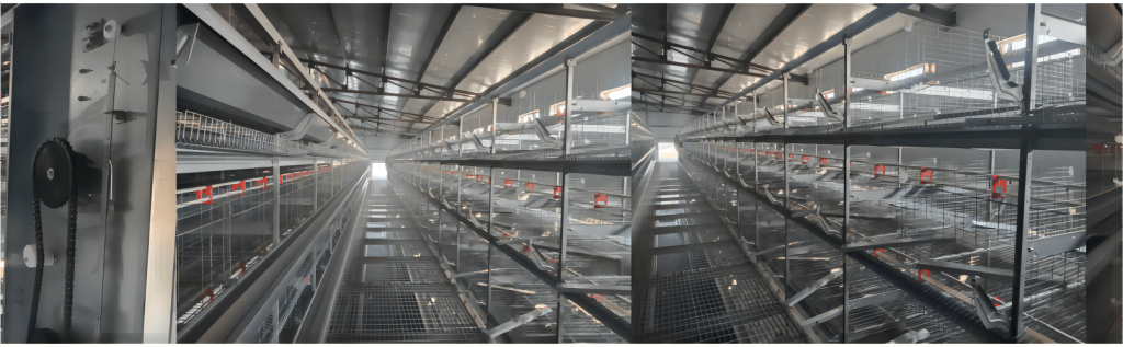 Layer cage system with environmental control